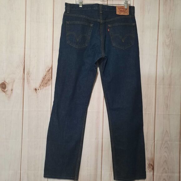 Levi's 505 Jeans Mens Size 34 34 Classic Core - Picture 2 of 7